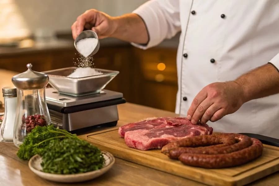 Ile soli na kilogram mięsa na kiełbasę, aby uniknąć błędów w przygotowaniu